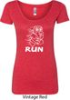 White Penguin Power Run Ladies Scoop Neck Shirt
