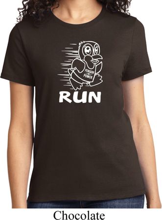 White Penguin Power Run Ladies Shirt