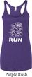 White Penguin Power Run Ladies Tri Blend Racerback Tank Top