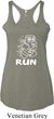 White Penguin Power Run Ladies Tri Blend Racerback Tank Top