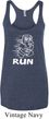 White Penguin Power Run Ladies Tri Blend Racerback Tank Top