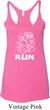White Penguin Power Run Ladies Tri Blend Racerback Tank Top