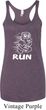 White Penguin Power Run Ladies Tri Blend Racerback Tank Top