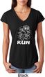 White Penguin Power Run Ladies Tri Blend V-Neck Shirt