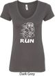 White Penguin Power Run Ladies V-Neck Shirt