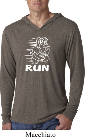 White Penguin Power Run Lightweight Hoodie Shirt