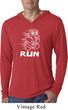 White Penguin Power Run Lightweight Hoodie Shirt