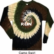 White Penguin Power Run Long Sleeve Tie Dye Shirt
