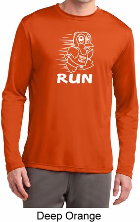 White Penguin Power Run Mens Dry Wicking Long Sleeve Shirt