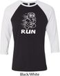 White Penguin Power Run Mens Raglan Shirt