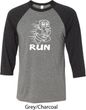 White Penguin Power Run Mens Raglan Shirt