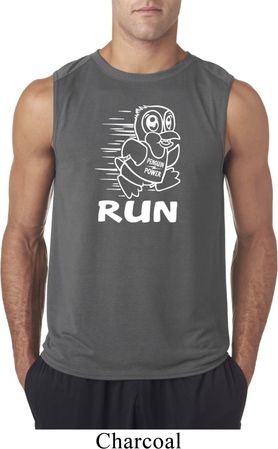 White Penguin Power Run Mens Sleeveless Shirt