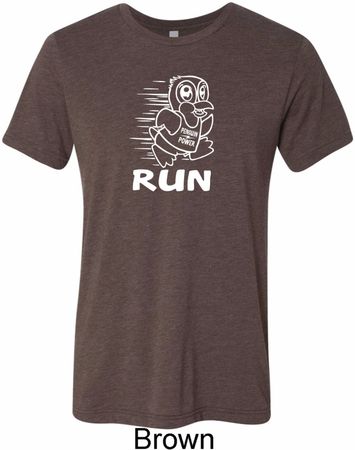 White Penguin Power Run Mens Tri Blend Crewneck Shirt