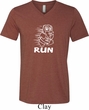 White Penguin Power Run Mens Tri Blend V-neck Shirt