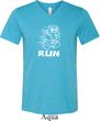 White Penguin Power Run Mens Tri Blend V-neck Shirt