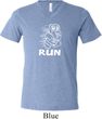 White Penguin Power Run Mens Tri Blend V-neck Shirt