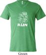White Penguin Power Run Mens Tri Blend V-neck Shirt