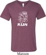 White Penguin Power Run Mens Tri Blend V-neck Shirt