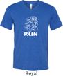 White Penguin Power Run Mens Tri Blend V-neck Shirt