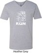 White Penguin Power Run Mens V-Neck Shirt