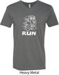 White Penguin Power Run Mens V-Neck Shirt