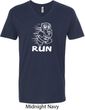 White Penguin Power Run Mens V-Neck Shirt
