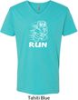 White Penguin Power Run Mens V-Neck Shirt