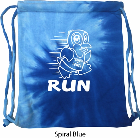 White Penguin Power Run Tie Dye Bag