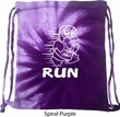 White Penguin Power Run Tie Dye Bag