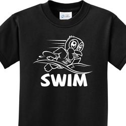 White Penguin Power Swim Kids Shirts