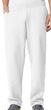 White Sweatpants with Pockets and Open Bottom Cuffs