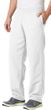 White Sweatpants with Pockets and Open Bottom Cuffs