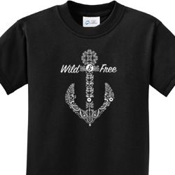 Wild and Free Anchor Kids Shirts