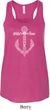 Wild and Free Anchor Ladies Flowy Racerback Tanktop