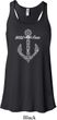 Wild and Free Anchor Ladies Flowy Racerback Tanktop