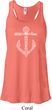 Wild and Free Anchor Ladies Flowy Racerback Tanktop