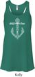 Wild and Free Anchor Ladies Flowy Racerback Tanktop