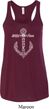 Wild and Free Anchor Ladies Flowy Racerback Tanktop