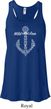Wild and Free Anchor Ladies Flowy Racerback Tanktop