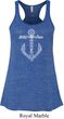 Wild and Free Anchor Ladies Flowy Racerback Tanktop