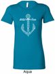 Wild and Free Anchor Ladies Longer Length Shirt