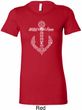 Wild and Free Anchor Ladies Longer Length Shirt