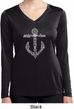 Wild and Free Anchor Ladies Moisture Wicking Long Sleeve Shirt