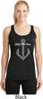 Wild and Free Anchor Ladies Moisture Wicking Racerback Tank Top