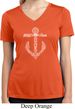 Wild and Free Anchor Ladies Moisture Wicking V-neck Shirt
