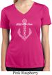 Wild and Free Anchor Ladies Moisture Wicking V-neck Shirt