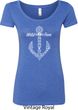 Wild and Free Anchor Ladies Scoop Neck Shirt