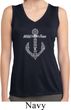 Wild and Free Anchor Ladies Sleeveless Moisture Wicking Shirt