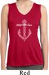 Wild and Free Anchor Ladies Sleeveless Moisture Wicking Shirt