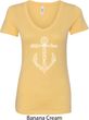 Wild and Free Anchor Ladies V-Neck Shirt